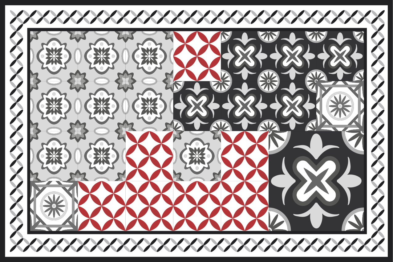 Mantel individual imitación superficie texturada sofisticada - TenVinilo