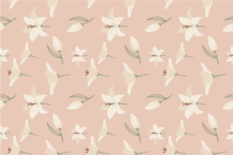 Mantel individual navideño lino floral - TenVinilo