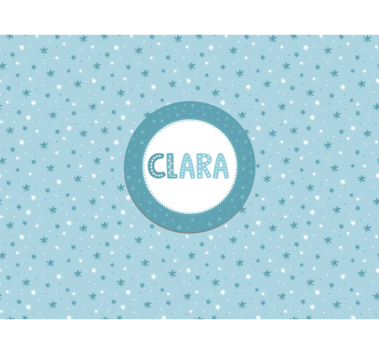 Papel mural para bebé patrón de estrellas - TenVinilo