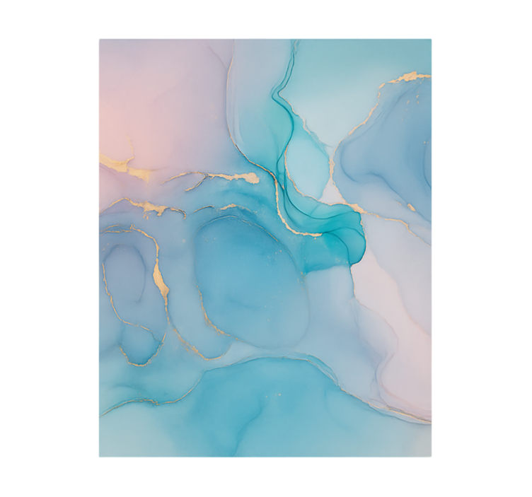 Papel mural dormitorio juvenil efecto de aguas tranquilas - TenVinilo