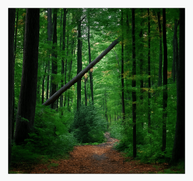 Papel mural selva diseño de bosque verde - TenVinilo