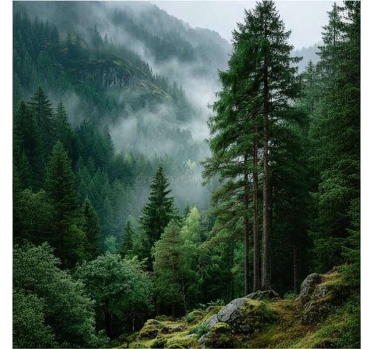 Papel mural bosque la elección melancólica - TenVinilo