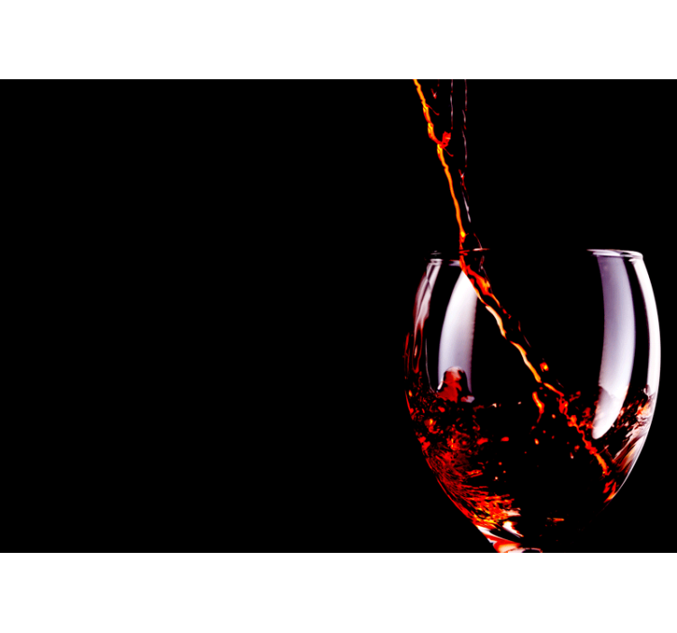 Papel mural música salpicadura de vino fluyendo - TenVinilo