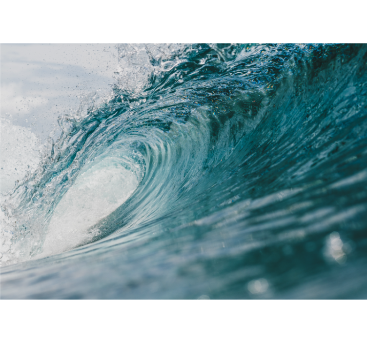 Fotomural mar Sala de estar gran ola del mar - TenVinilo