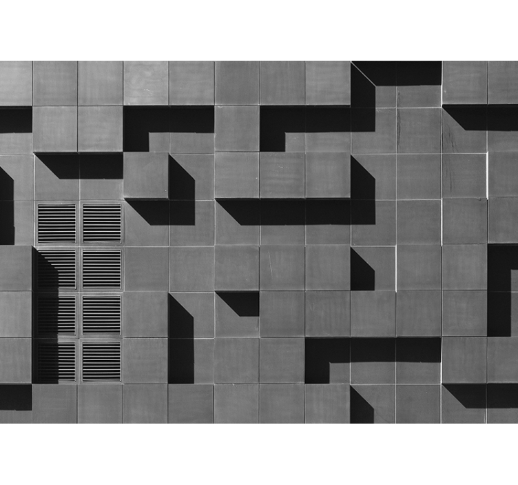 Papel mural textura juego de sombras geométricas - TenVinilo