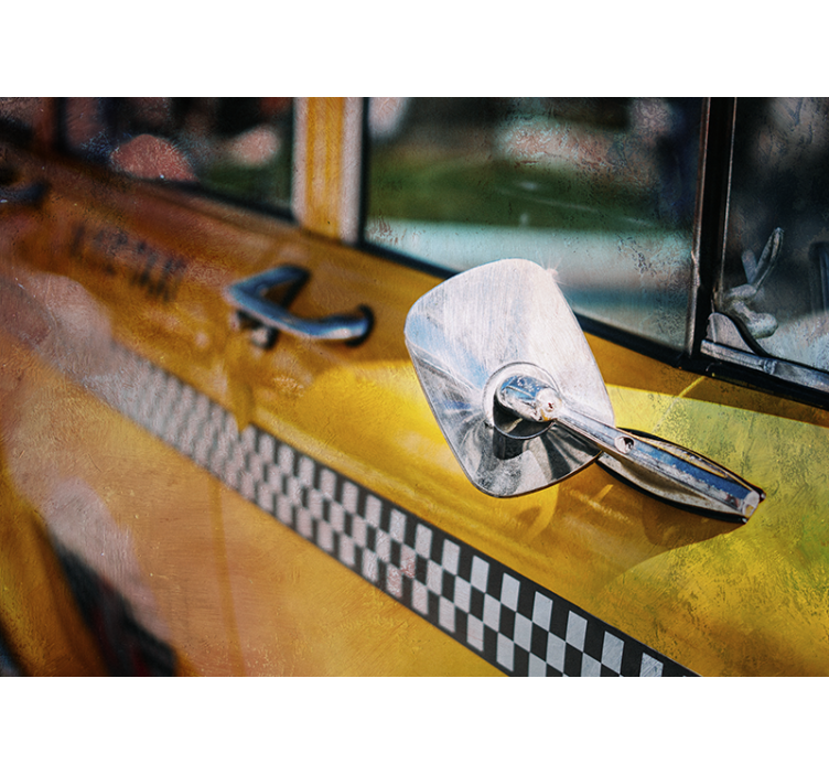 Papel mural new york taxi amarillo icónico - TenVinilo