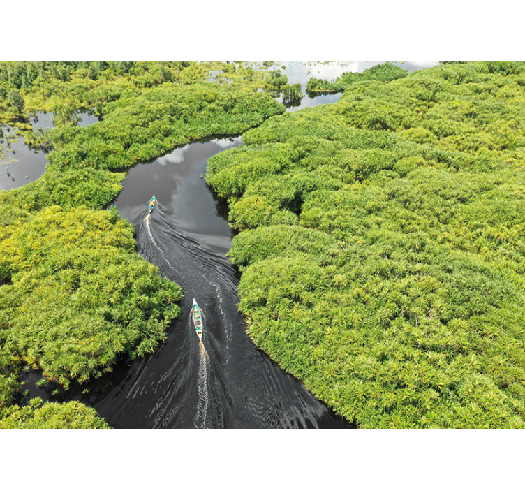 Papel mural paisajes viaje escénico por el río - TenVinilo