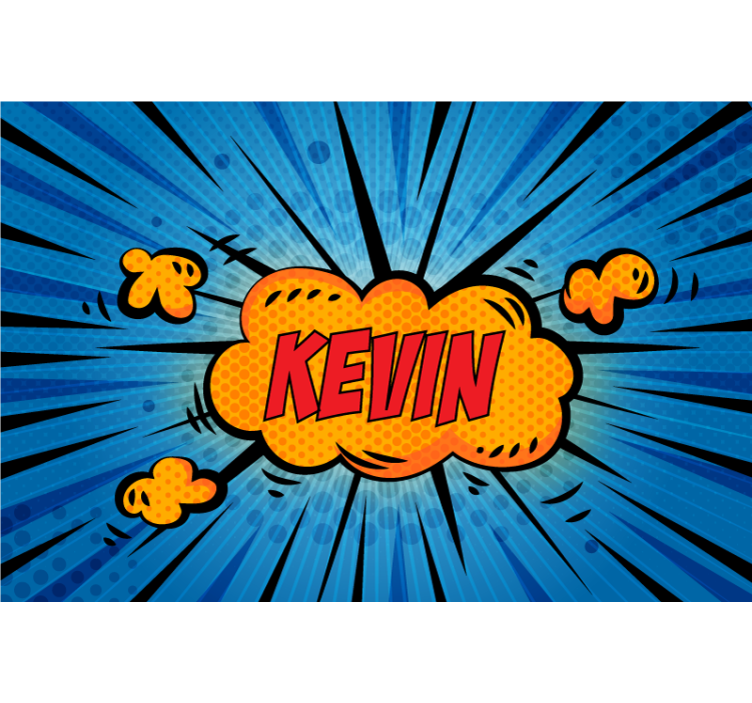 Papel mural frases explosión tipográfica dinámica - TenVinilo