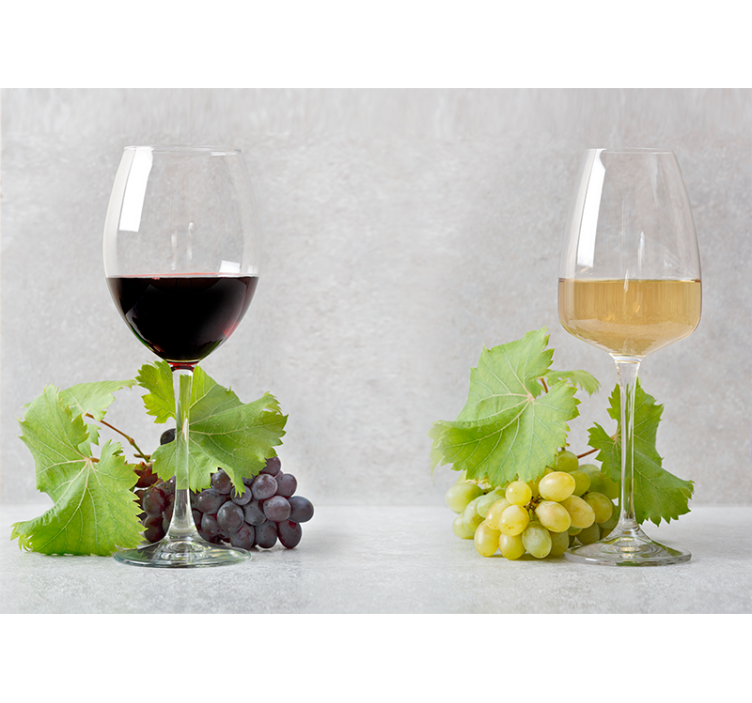 Papel mural música uvas y vino - TenVinilo