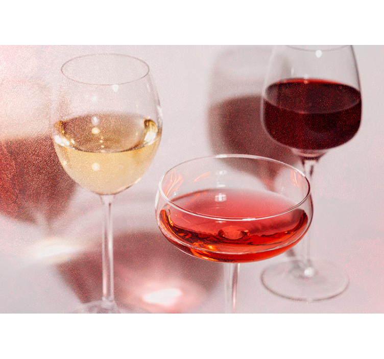 Papel mural música copas de vino elegantes - TenVinilo