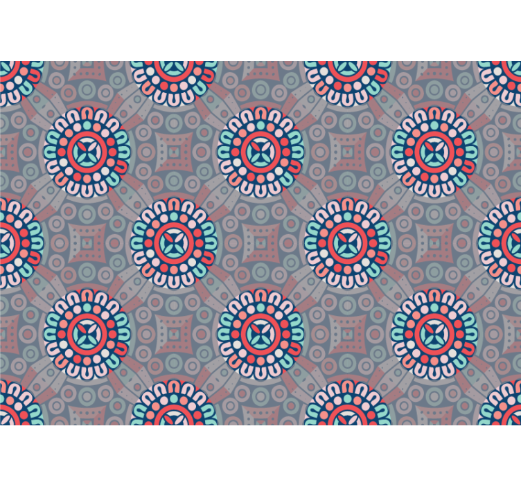 Papel mural texturas patrones florales geométricos - TenVinilo