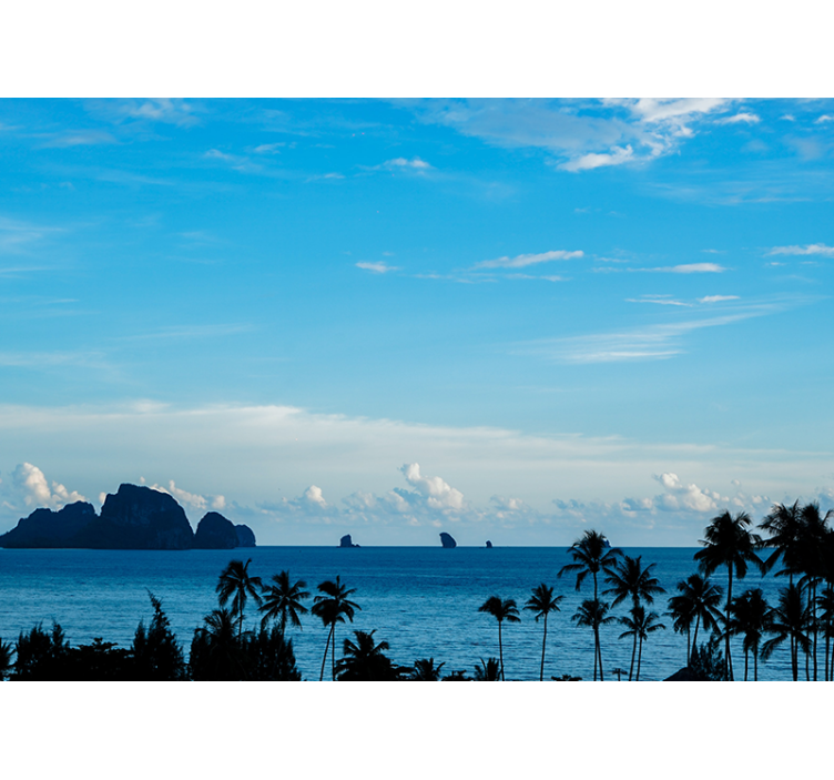 Papel mural paisajes vista al océano - TenVinilo