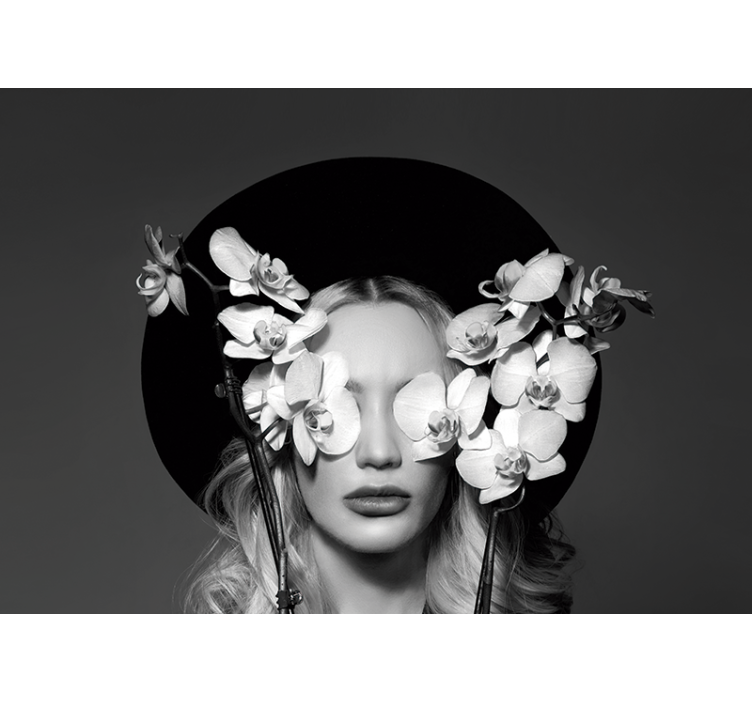 Papel mural flores elegancia de orquídea - TenVinilo