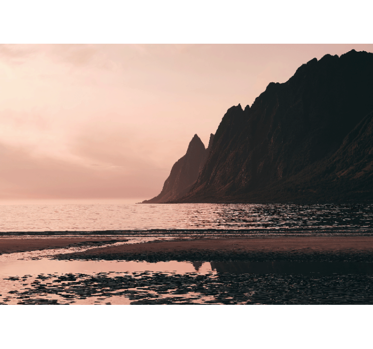 Papel mural paisajes vista del horizonte costero - TenVinilo