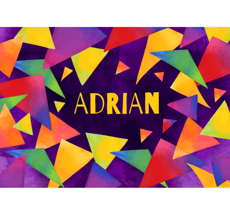 Papel mural infantil formas geométricas personalizadas - TenVinilo