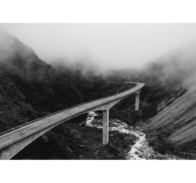 Fotomural 3D Puente misterioso - TenVinilo