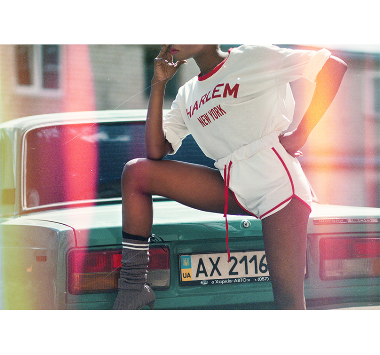 Papel mural gente pose estilo harlem - TenVinilo