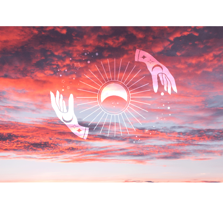 Papel mural frases abrazo cósmico - TenVinilo