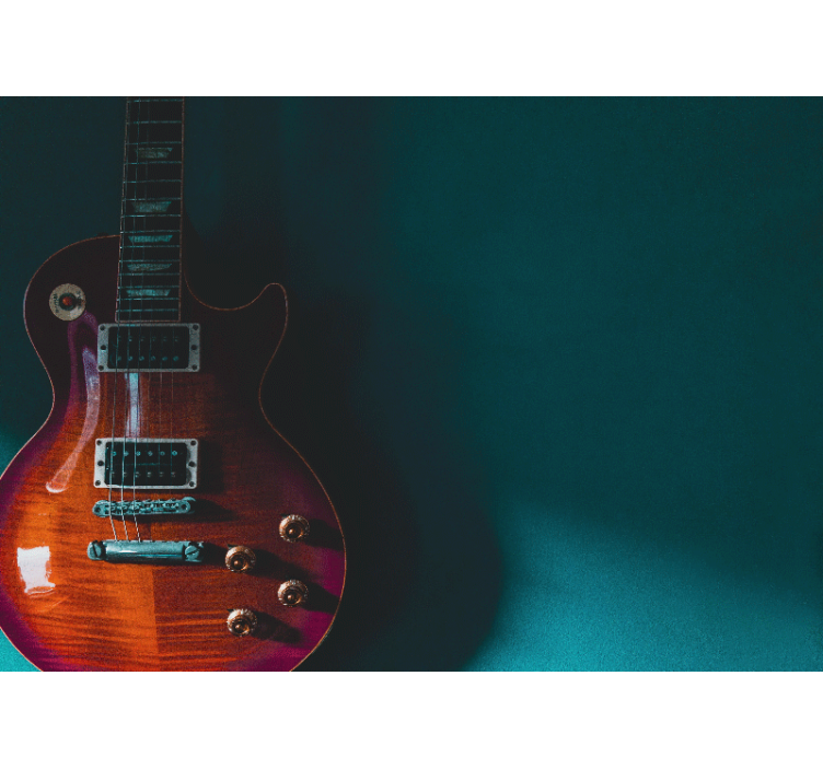 Papel mural música detalle de guitarra eléctrica - TenVinilo