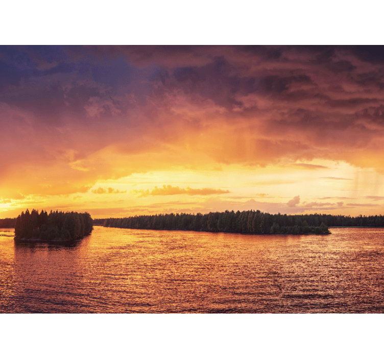 Fotomural de montañas Lagos ardientes tatry polaco - TenVinilo