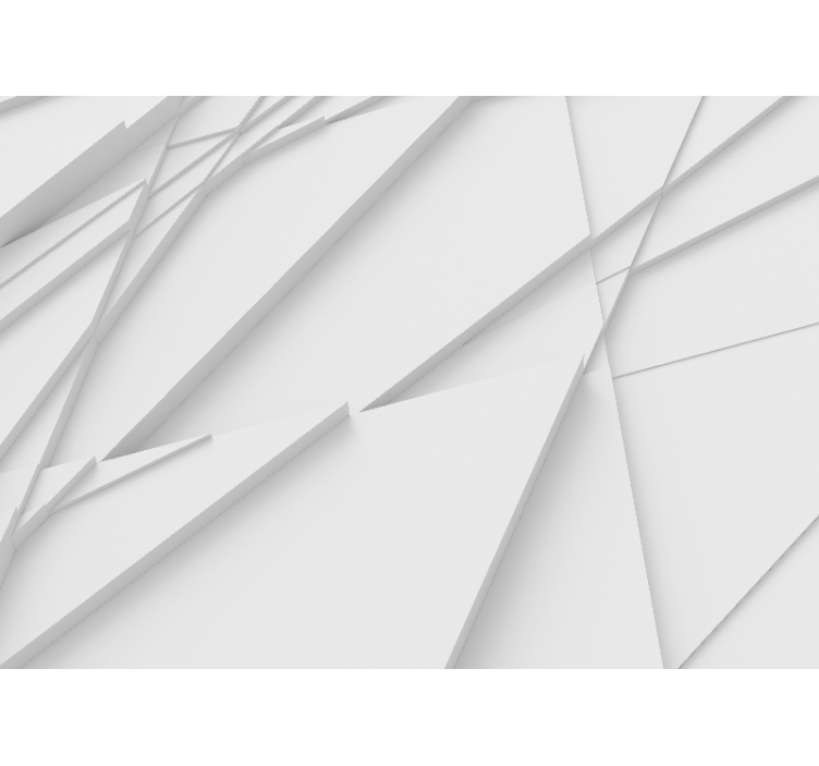 Mural abstracto de patrones geométricos en capas - TenVinilo