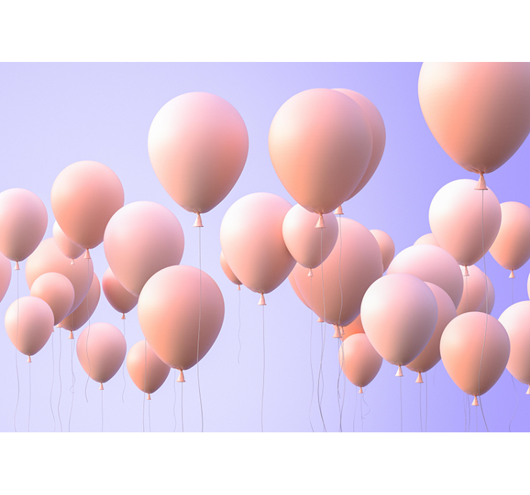 Mural infantil Diseño de arreglo de globos - TenVinilo