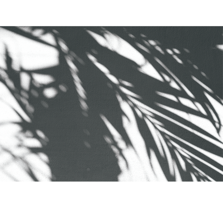 Papel mural naturaleza patrones de palmas sombrías - TenVinilo