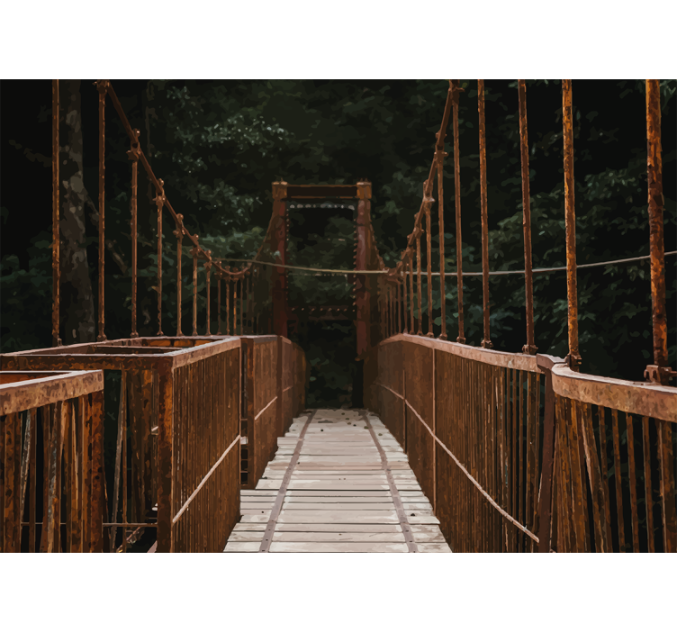 Papel mural naturaleza puentes en la naturaleza - TenVinilo
