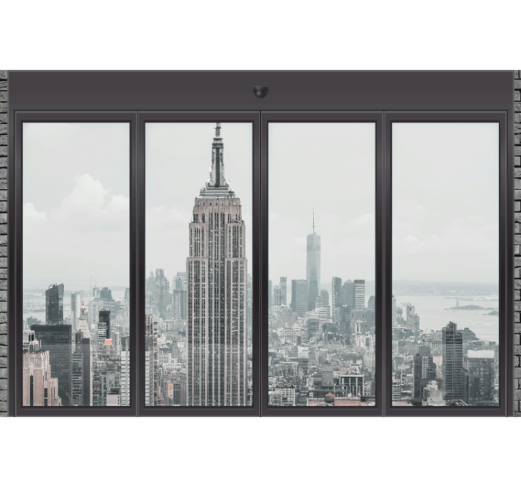 Papel mural new york skyline urbano empire state - TenVinilo