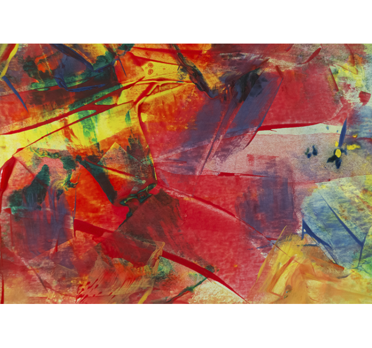 Mural abstracto fusión de colores dinámica - TenVinilo