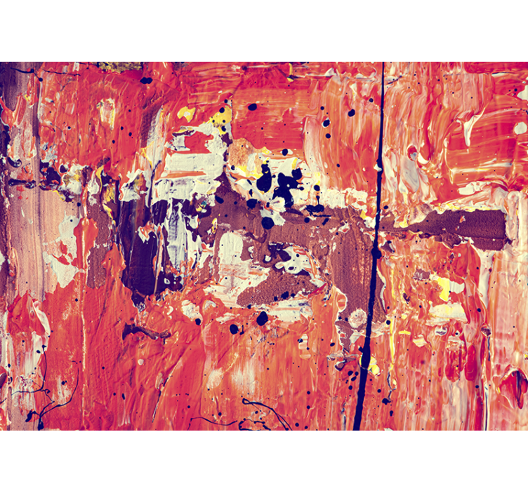 Mural abstracto expresión abstracta vibrante - TenVinilo