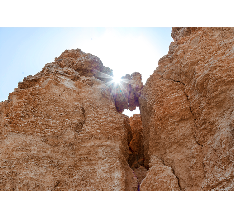 Papel mural montaña paisaje rocoso - TenVinilo