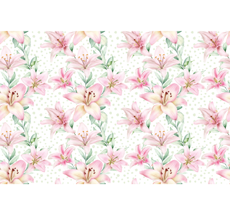 Papel mural de amapolas lirio delicado - TenVinilo