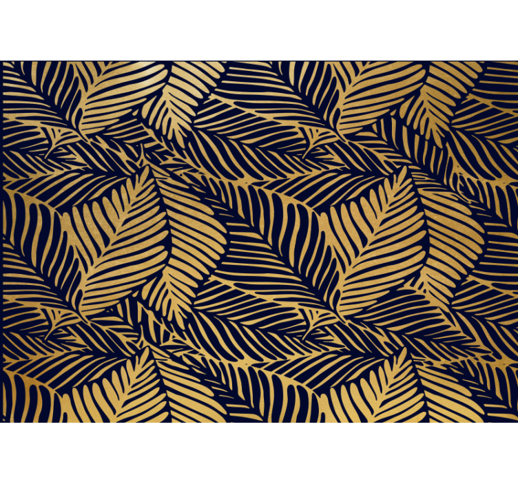 Papel mural naturaleza patrones de hojas detalladas - TenVinilo