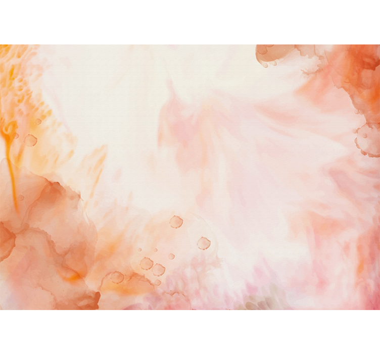 Mural para salón Diseño de mármol naranja y blanco - TenVinilo