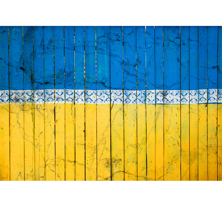 Papel mural ciudades patrón de tablones de madera - TenVinilo