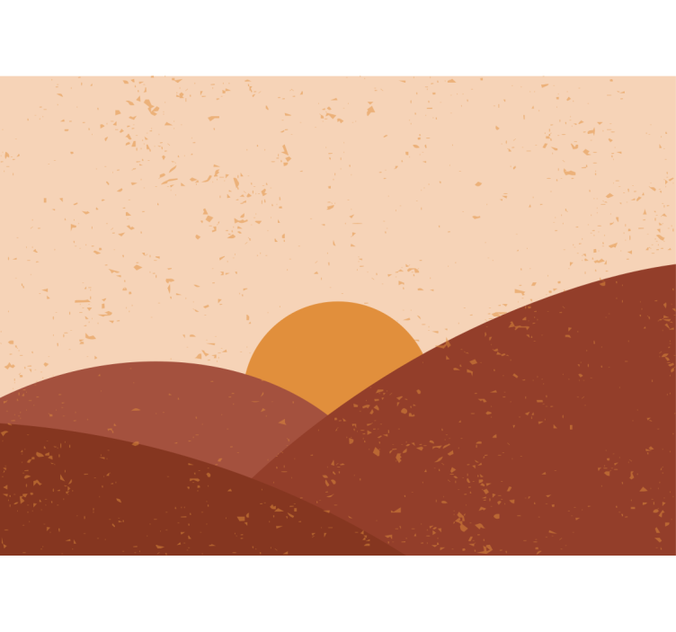 Papel mural paisajes crepúsculo sobre las cumbres - TenVinilo