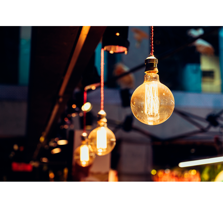 Papel mural texturas lámpara vintage - TenVinilo