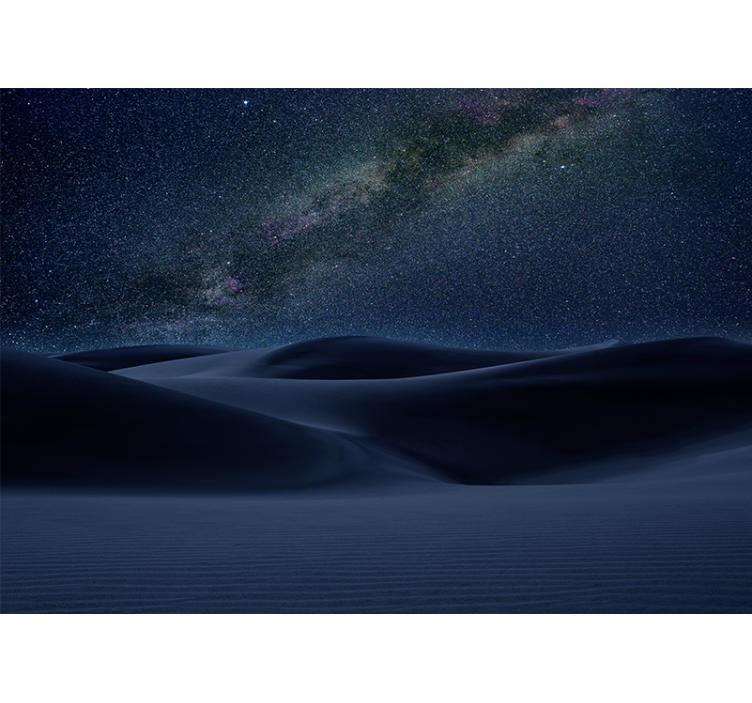Papel mural espacio paisaje estrellado - TenVinilo