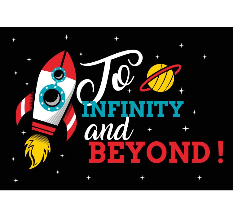 Papel mural fantasía aventura espacial en cohete - TenVinilo