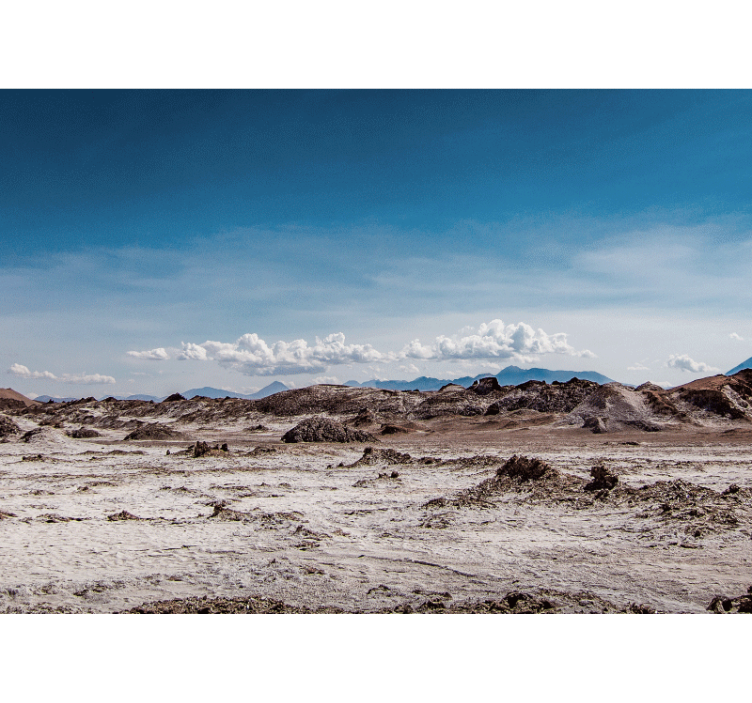 Papel mural montaña picos de terreno desplomado - TenVinilo