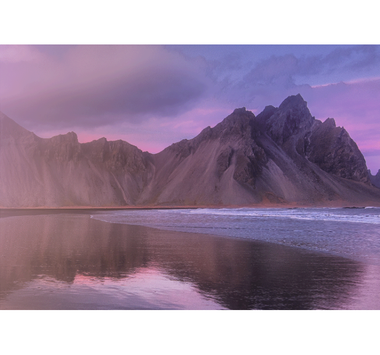 Papel mural paisajes vista majestuosa de montañas - TenVinilo