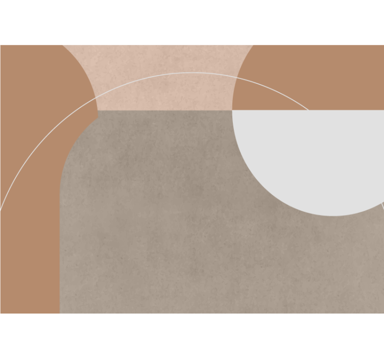 Papel mural moderno composición de formas geométricas - TenVinilo