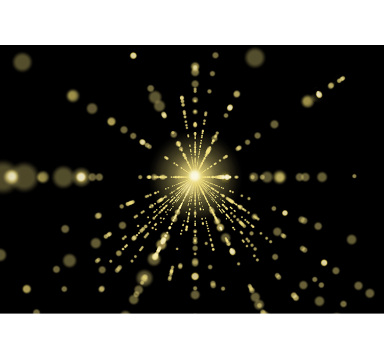 Mural abstracto explosión de luz radiante - TenVinilo