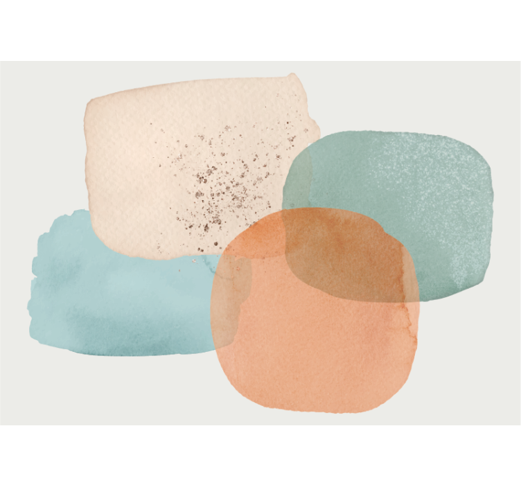 Fotomural para entrada Diseño minimalista de colores tierra - TenVinilo