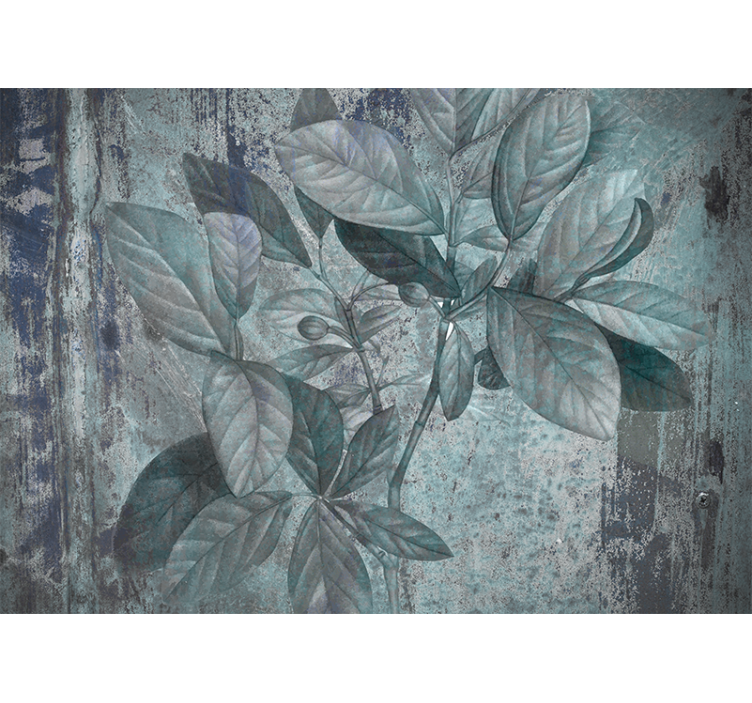 Papel mural naturaleza brotes verdes y frondosos - TenVinilo