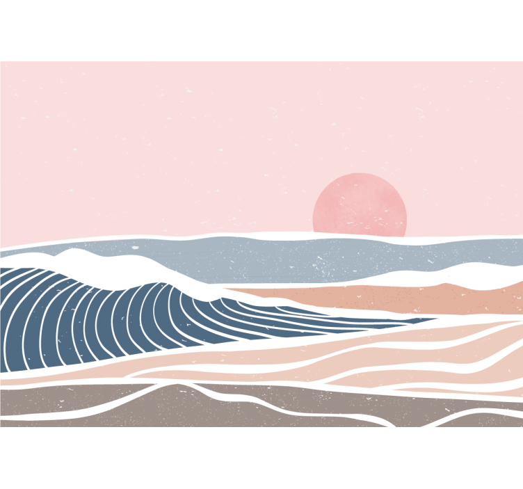 Papel mural naturaleza escena costera serena - TenVinilo