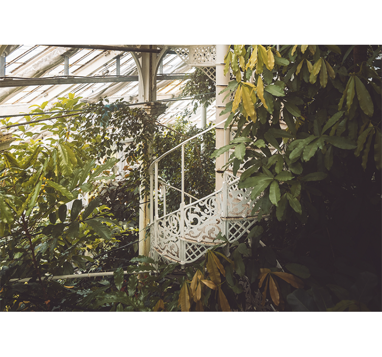 Papel mural naturaleza oasis de vegetación exuberante - TenVinilo