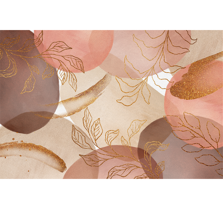 Papel mural baño patrón floral ornamental - TenVinilo