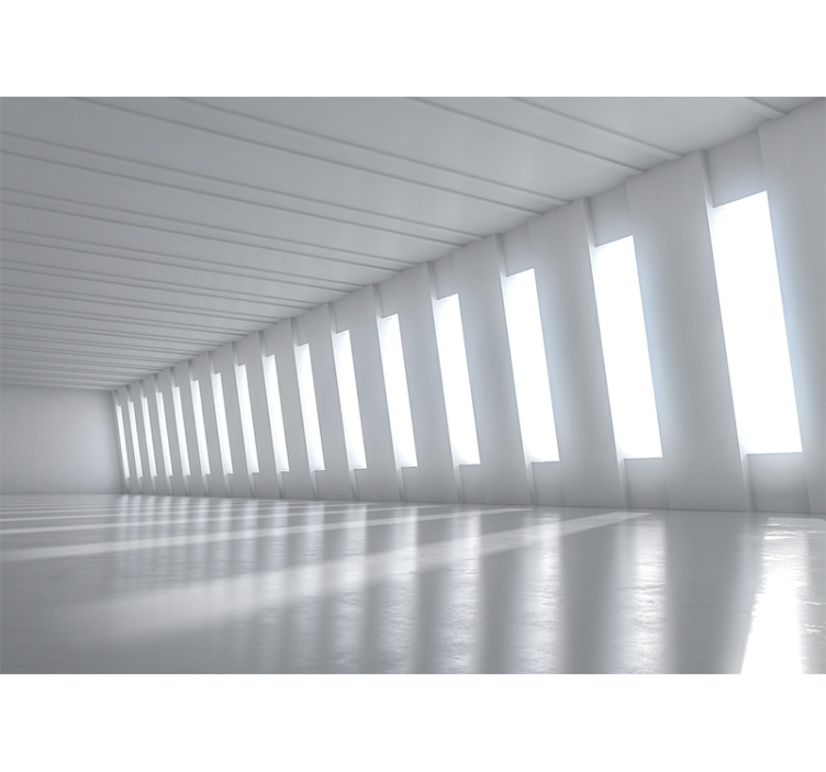 Papel mural 3d espacio brillante minimalista - TenVinilo